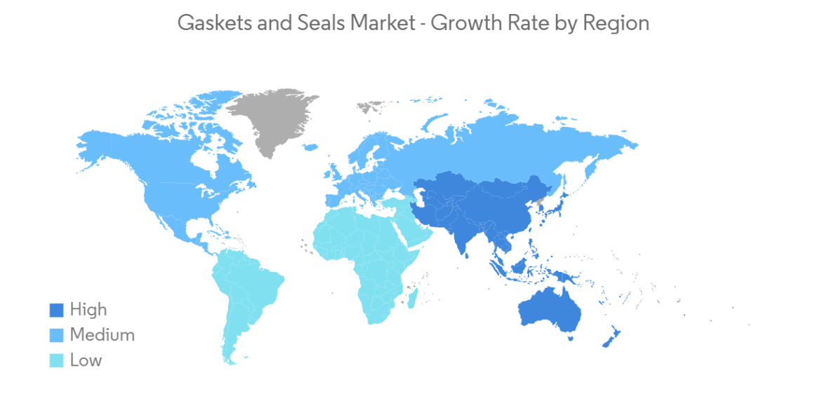 Gaskets and Seals Market Trends Gaskets and Seals Market - Growth Rate by Region